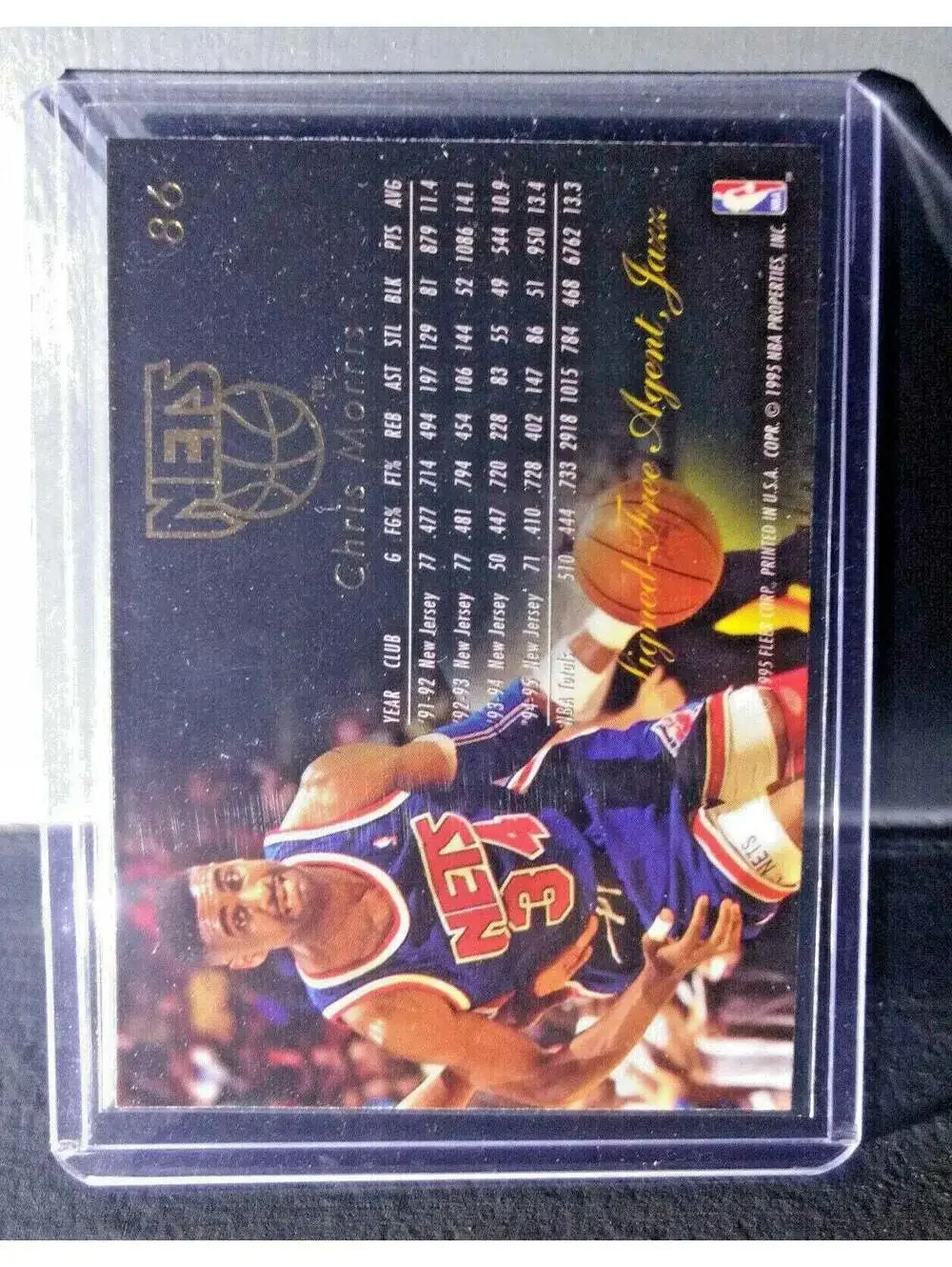 1995-96 Chris Morris Flair #86 Basketball Card